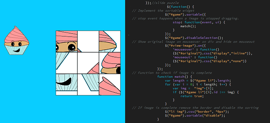 Jigsaw puzzle with JavaScript